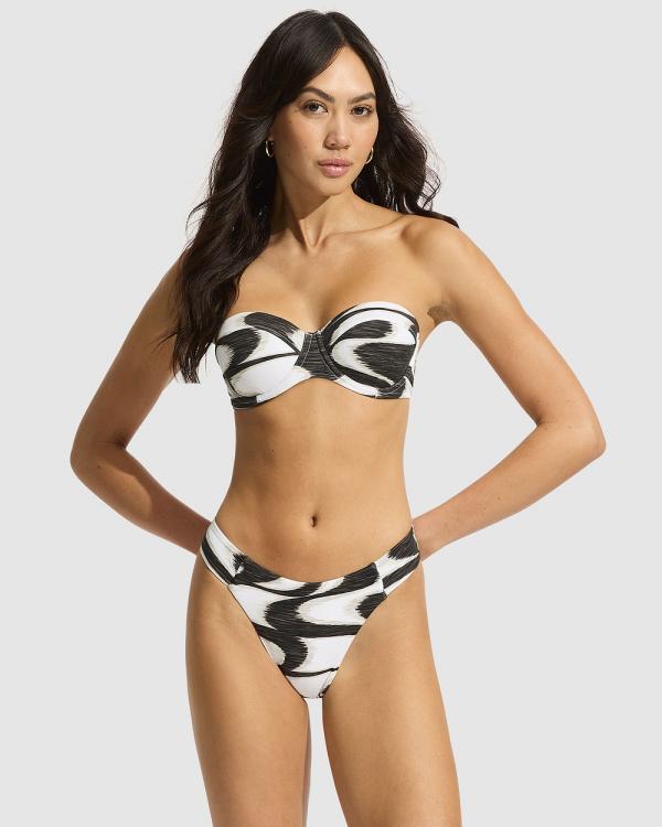 Seafolly - Wavelength Bustier Bikini Top - Bikini Tops (Black) Wavelength Bustier Bikini Top