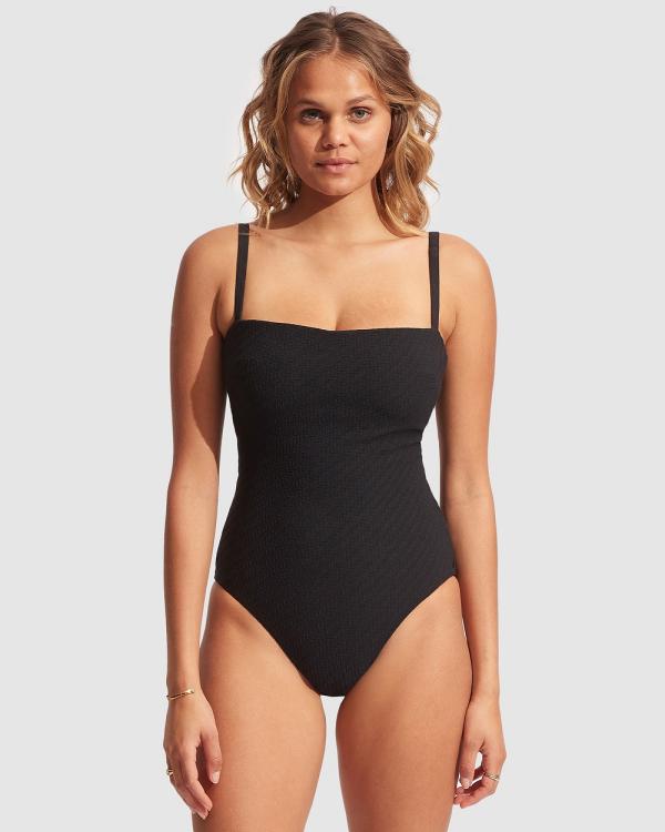 Seafolly - Willow DD One Piece - One-Piece / Swimsuit (Black) Willow DD One Piece