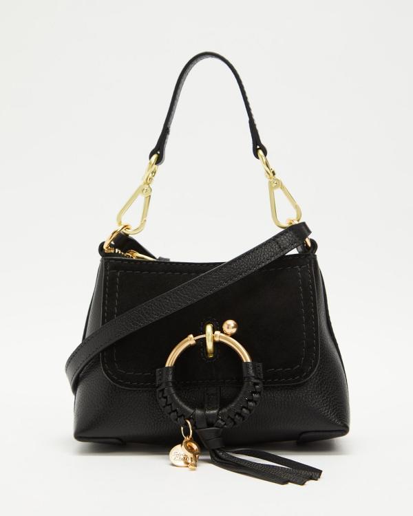 See By Chloé - Joan Mini Hobo Cross Body Bag - Handbags (Black) Joan Mini Hobo Cross-Body Bag