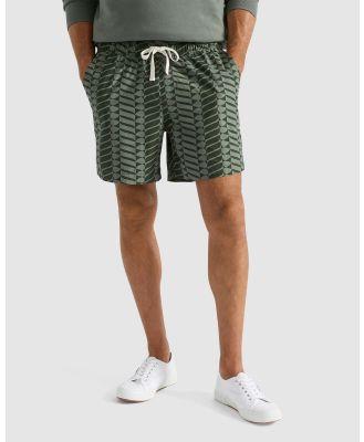 Seed Heritage - Geo Poplin Short - Shorts (Geo Multi) Geo Poplin Short