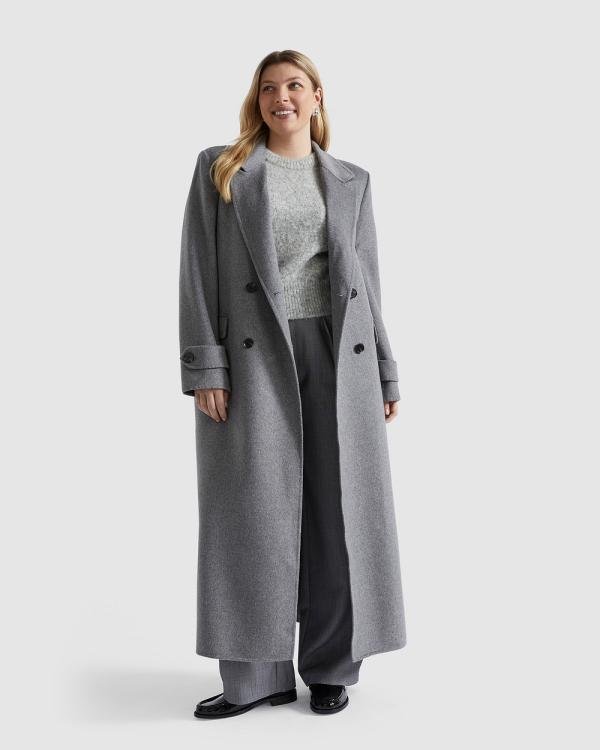Seed Heritage - Wool Trench Maxi Coat - Coats & Jackets (Wolf Marle) Wool Trench Maxi Coat