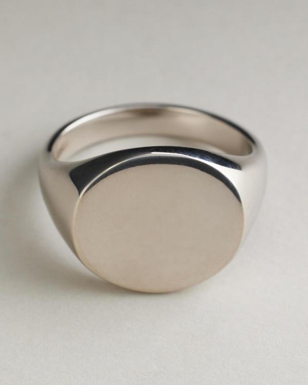 Serge DeNimes - Round Signet Ring - Jewellery (Silver) Round Signet Ring