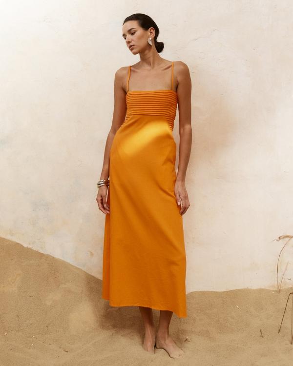 Seven Wonders - Aristi Long Midi Dress - Dresses (Orange) Aristi Long Midi Dress
