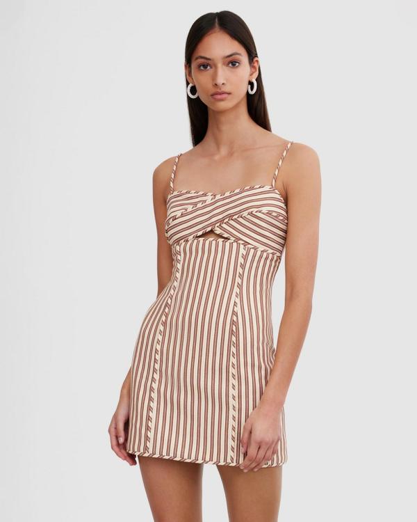 Significant Other - Vaila Dress - Dresses (Mushroom Stripe) Vaila Dress