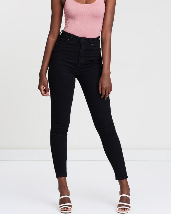 Silent Theory - The Vice High Skinny Jeans - High-Waisted (JET BLACK) The Vice High Skinny Jeans
