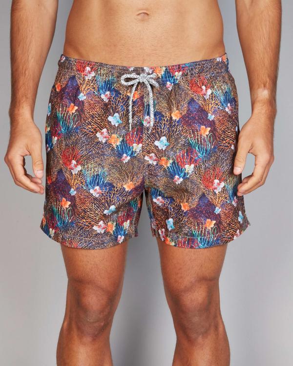 Simon Carter - Ocean Coral Swim Shorts - Swimwear (MULTI) Ocean Coral Swim Shorts