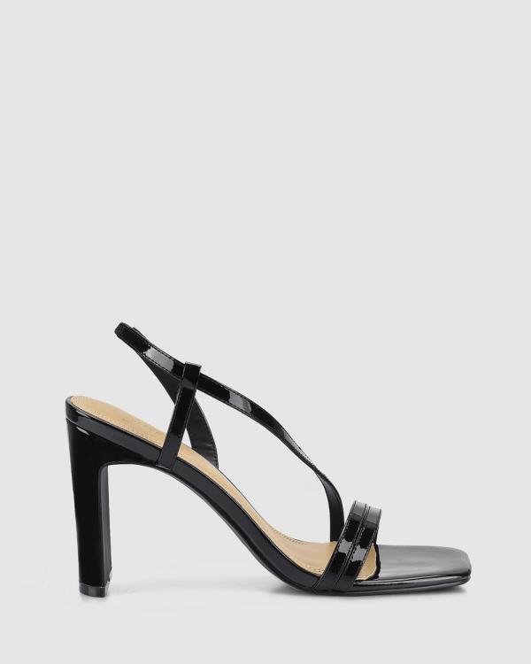 Siren - Kamino Heeled Sandals - Heels (Black Patent Leather) Kamino Heeled Sandals