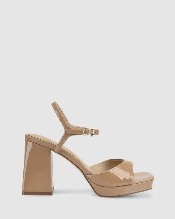 Siren - Martinez Platform Heels - Heels (Soft Tan Patent Leather) Martinez Platform Heels