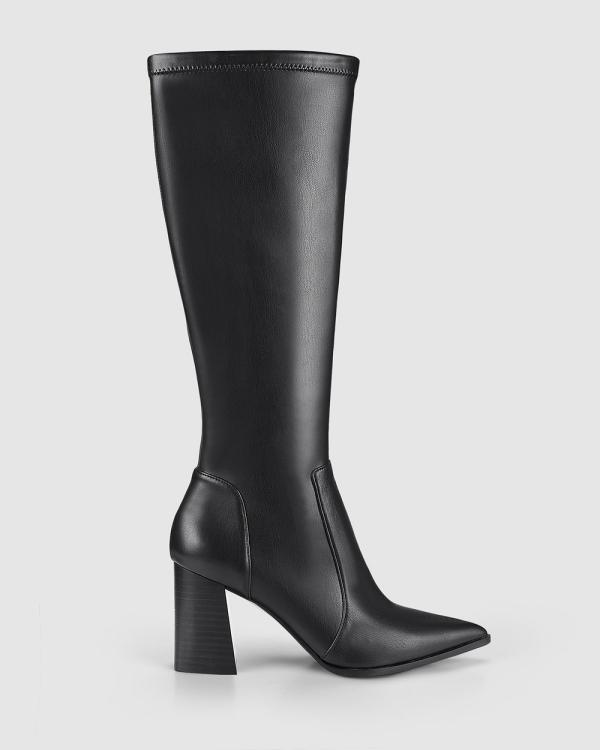 Siren - Wisdom Tall Boots - Knee-High Boots (Black Stretch) Wisdom Tall Boots