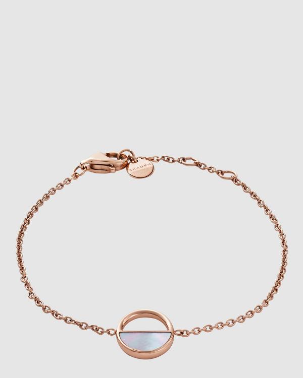 Skagen - Agnethe Rose Gold Tone Bracelet - Jewellery (Rose Gold-Tone) Agnethe Rose Gold-Tone Bracelet