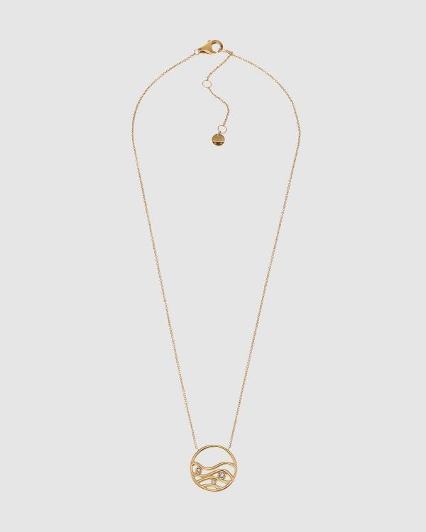 Skagen - Kariana Gold Tone Pedant Necklace - Jewellery (Gold) Kariana Gold Tone Pedant Necklace