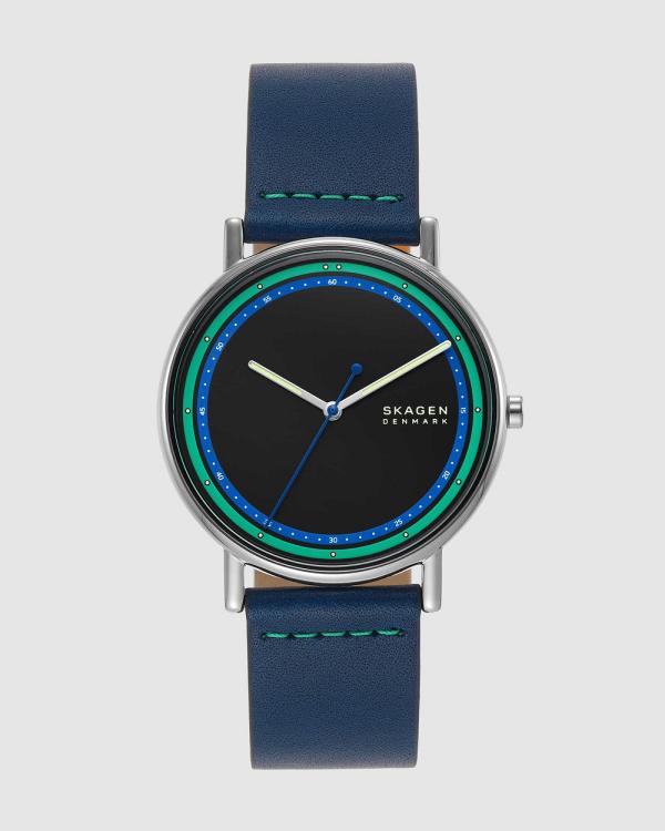 Skagen - Signatur Blue Analogue Watch - Watches (Silver) Signatur Blue Analogue Watch