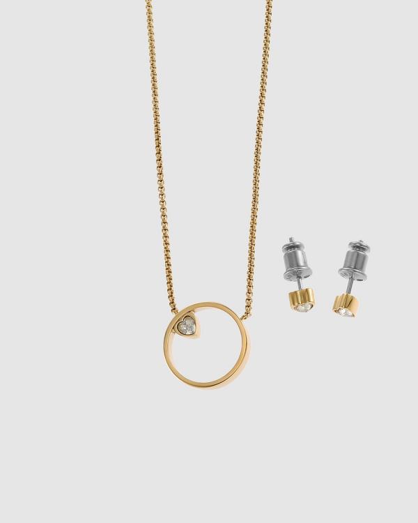Skagen - Skagen X Bup Gold Tone Pedant Necklace - Jewellery (Gold) Skagen X Bup Gold Tone Pedant Necklace