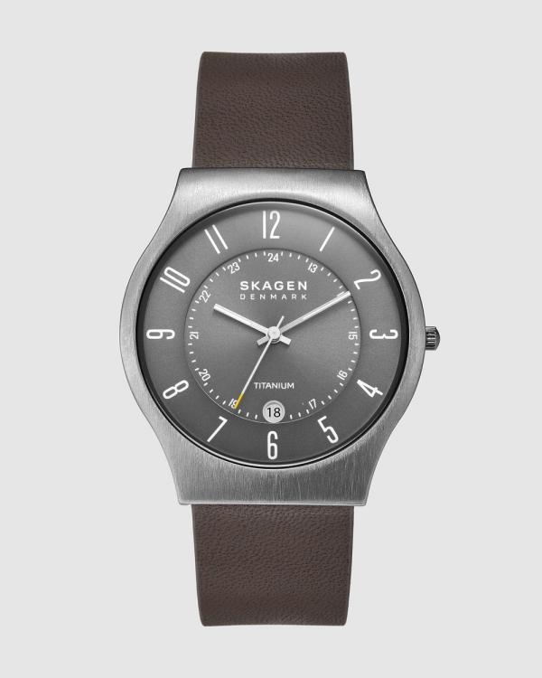 Skagen - Sundby Brown Analogue Watch - Watches (Silver) Sundby Brown Analogue Watch