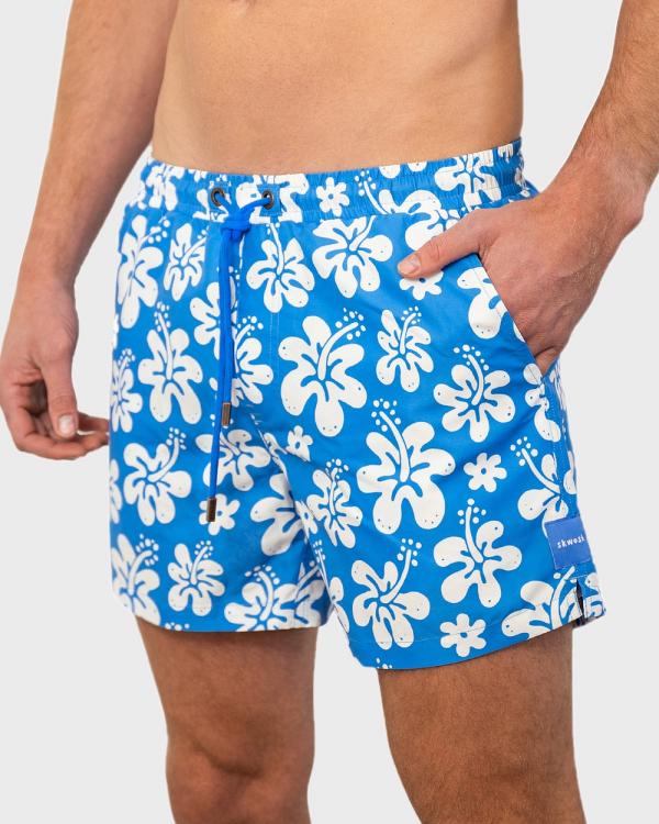Skwosh - Aloha Broha 5 Swim Shorts - Swimwear (Blue) Aloha Broha 5 Swim Shorts