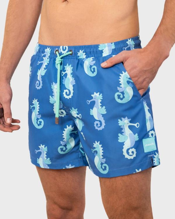 Skwosh - Sea Biscuit 5 Swim Shorts - Shorts (Blue) Sea Biscuit 5 Swim Shorts