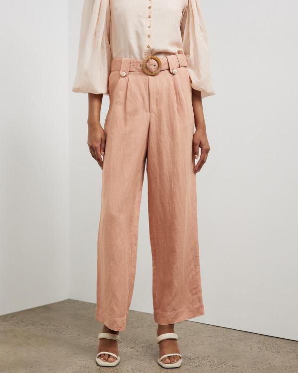 Sofia Irina - Wide Leg Pants - Pants (Salmon) Wide Leg Pants