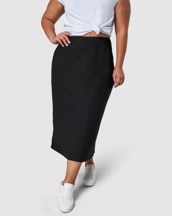 Something 4 Olivia - Lucia Midi Skirt - Pencil skirts (Black) Lucia Midi Skirt