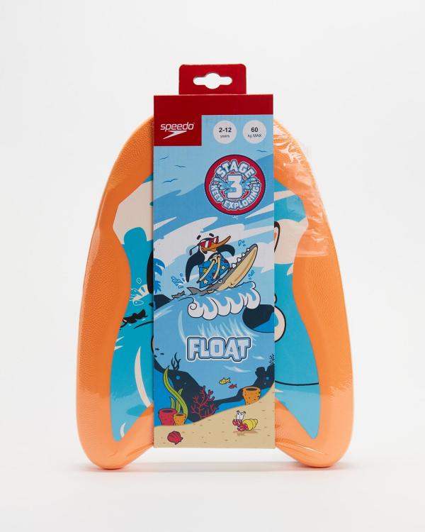 Speedo - Printed Float   Kids - Swimming / Towels (Chima Azue Blue & Fluro Orange) Printed Float - Kids