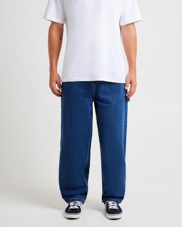 Spencer Project - Kay Embroided Wide Leg Denim Pants - Jeans (MID BLUE) Kay Embroided Wide Leg Denim Pants