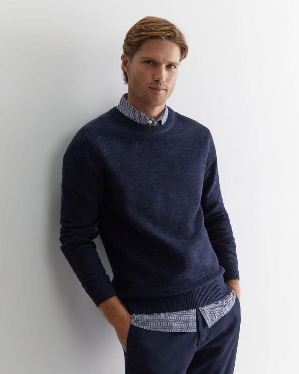 Sportscraft - Oliver Crew Neck - Shirts & Polos (navy) Oliver Crew Neck