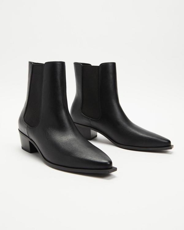 SPURR - Camille Ankle Boots - Boots (Black Smooth) Camille Ankle Boots