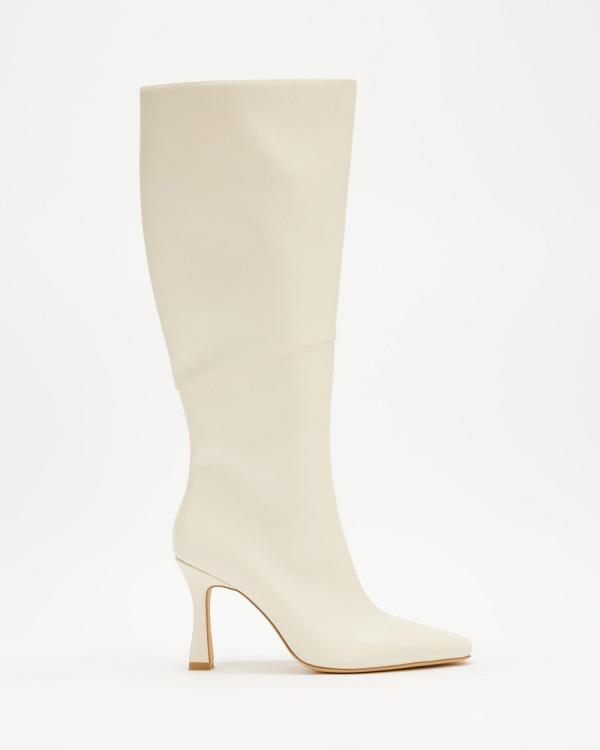 SPURR - Lily Knee High Boots - Knee-High Boots (Cream) Lily Knee High Boots