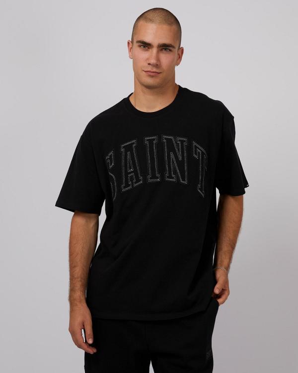 St Goliath - Saint Heavy Weight Tee - T-Shirts & Singlets (Black) Saint Heavy Weight Tee