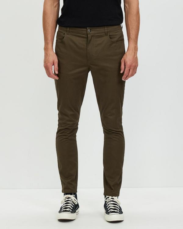 Staple Superior - Baxter Skinny Pants - Pants (Khaki) Baxter Skinny Pants
