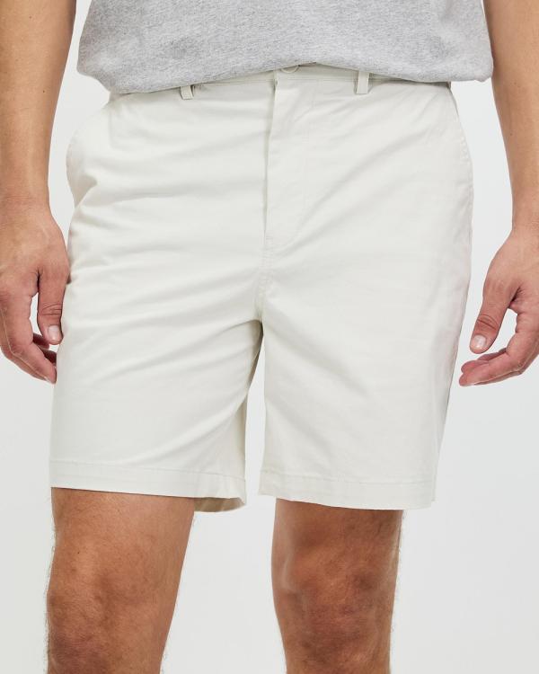 Staple Superior - Cooper Stretch Chino Shorts - Chino Shorts (Off White) Cooper Stretch Chino Shorts