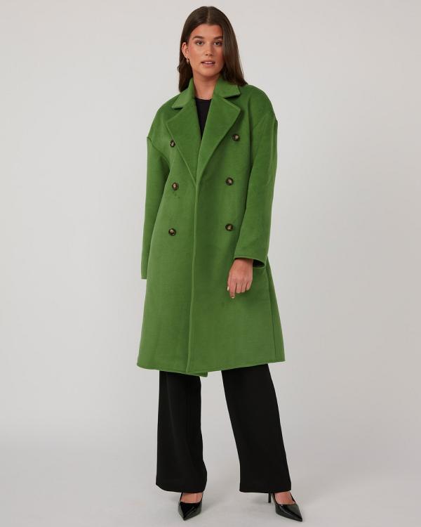 Stella - Florencia Oversized Coat - Coats & Jackets (Moss) Florencia Oversized Coat