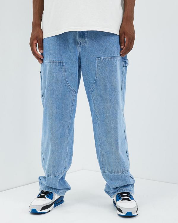 Stussy - Canvas Work Pants - Jeans (Light Denim) Canvas Work Pants