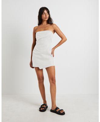 Subtitled - Lui Linen Mini Dress - Dresses (WHITE) Lui Linen Mini Dress