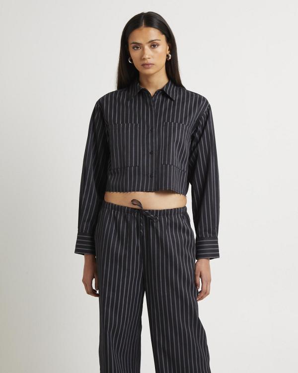 Subtitled - Makara Cropped Shirt - Shirts & Polos (STRIPE) Makara Cropped Shirt