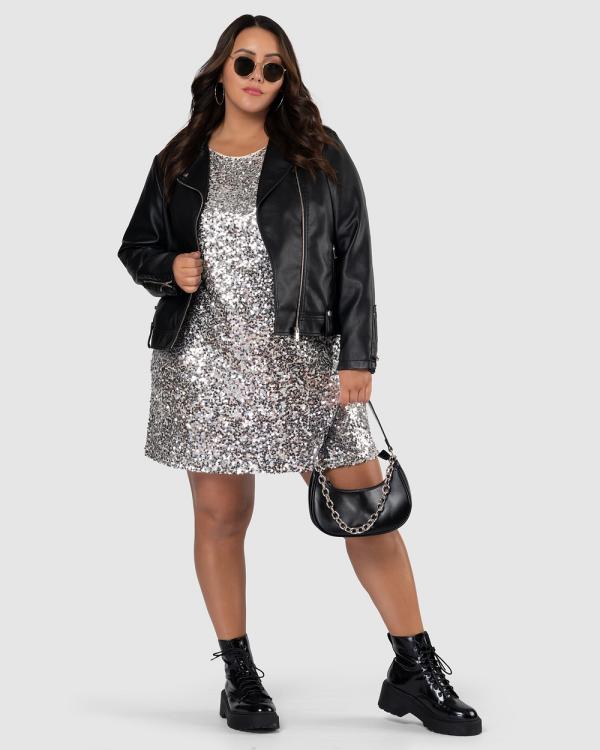 Sunday In The City - Light My Body Sequin Dress - Dresses (Silver) Light My Body Sequin Dress