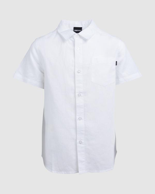 Sunnyville - Storm Short Sleeve Shirt   Teens - Shirts & Polos (WHITE) Storm Short Sleeve Shirt - Teens