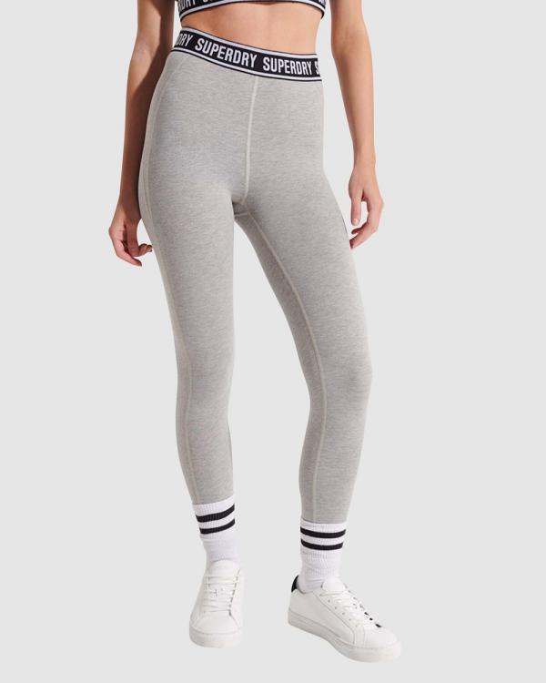 Superdry - Independent Tape Leggings - Pants (Grey Marle) Independent Tape Leggings