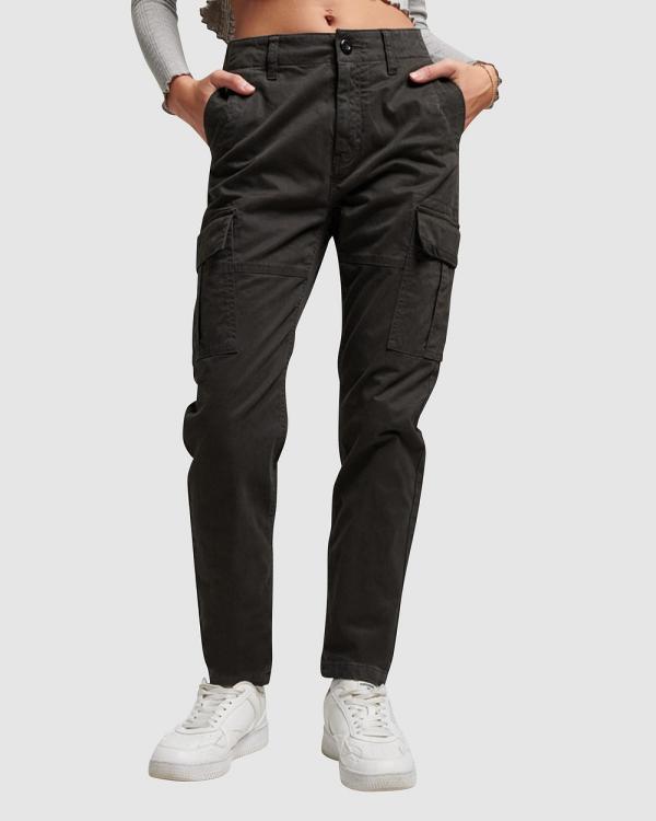 Superdry - Slim Cargo Pants - Pants (Vulcan Black) Slim Cargo Pants