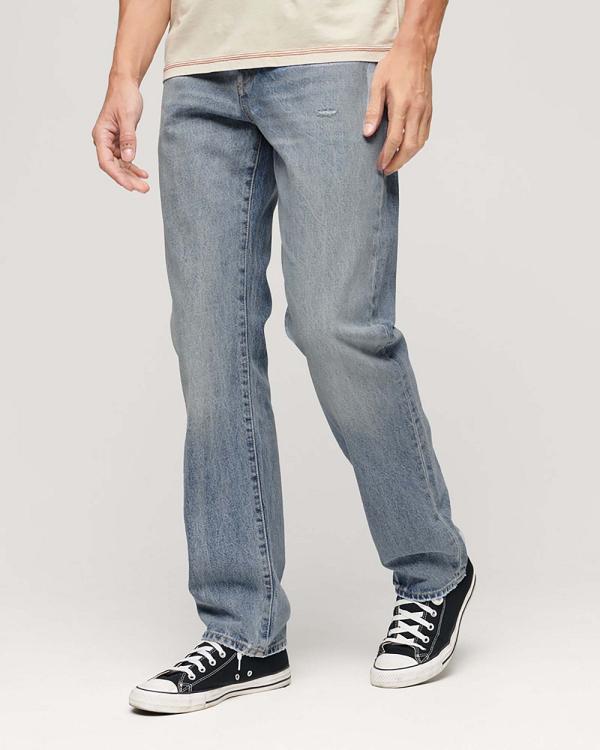 Superdry - Straight Jeans - Jeans (Montana Bay Bleach Blue) Straight Jeans