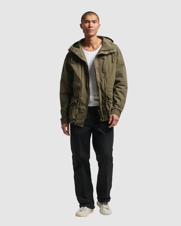 Superdry - Vintage Hooded Deck Jacket - Coats & Jackets (Authentic Khaki) Vintage Hooded Deck Jacket