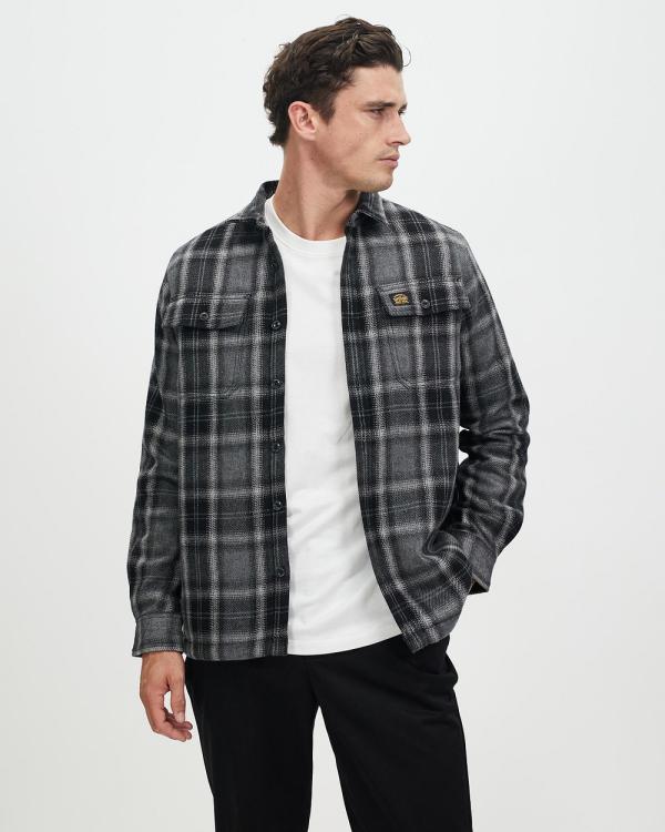 Superdry - Wool Miller Overshirt - Shirts & Polos (Roderick Check Black) Wool Miller Overshirt