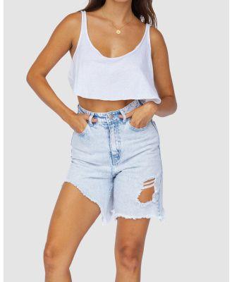 Tacoola - Mickey Boyfriend Shorts - Denim (Blue) Mickey Boyfriend Shorts