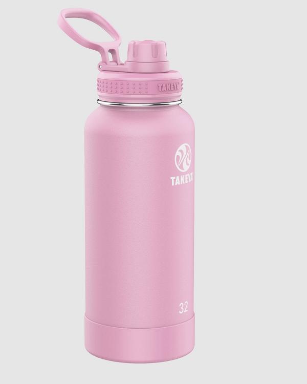 TAKEYA - Actives Pink Lavender 950Ml Bottle With Spout Lid - Water Bottles (N/A) Actives Pink Lavender 950Ml Bottle With Spout Lid