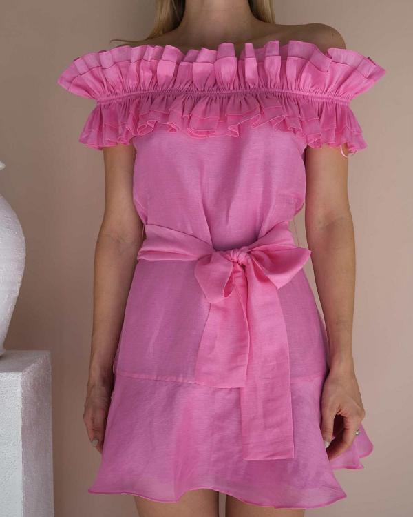 Talulah - Starflower Mini Dress - Printed Dresses (pink) Starflower Mini Dress