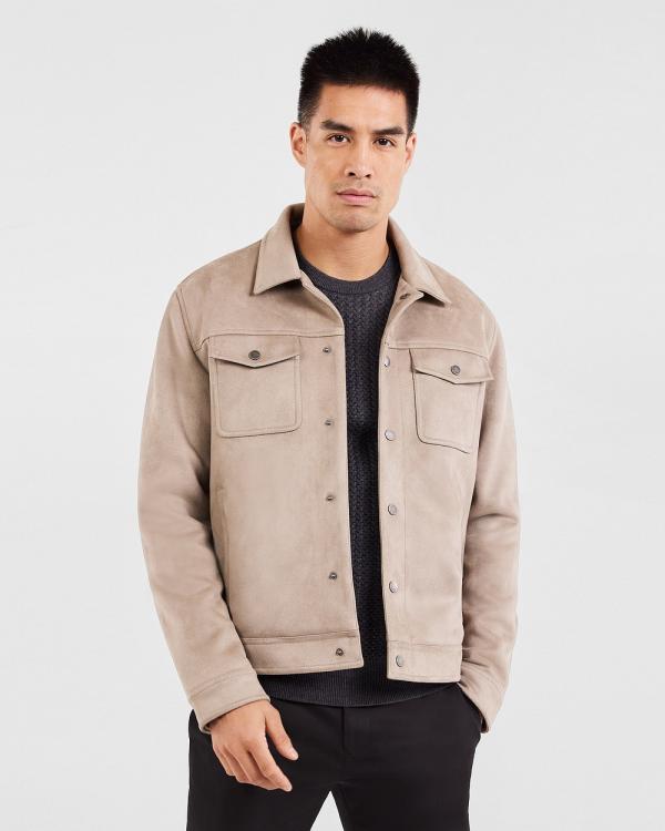 Tarocash - Legacy Sueded Jacket - Coats & Jackets (NATURAL) Legacy Sueded Jacket
