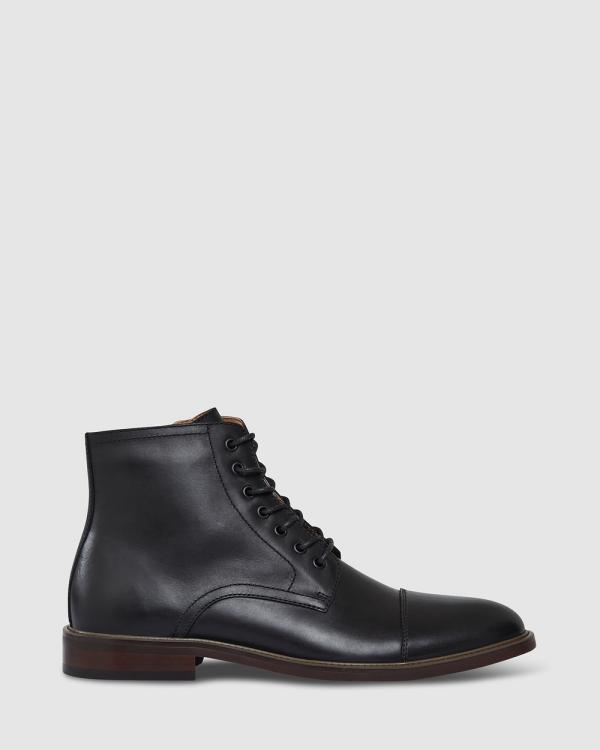 Tarocash - Orlando Lace Up Boot - Dress Shoes (BLACK) Orlando Lace Up Boot