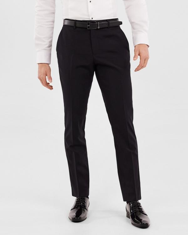 Tarocash - Supreme Slim Tuxedo Pant - Pants (BLACK) Supreme Slim Tuxedo Pant