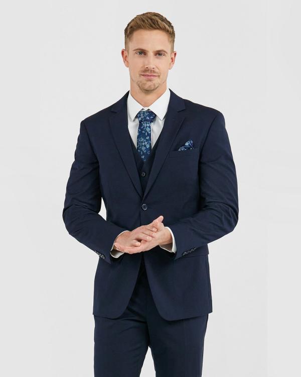 Tarocash - Supreme Stretch Suit Jacket - Suits & Blazers (NAVY) Supreme Stretch Suit Jacket