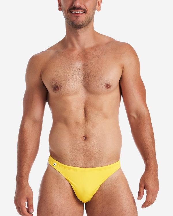 TEAMM8 - Bass Swim Thong - Briefs (Yellow) Bass Swim Thong