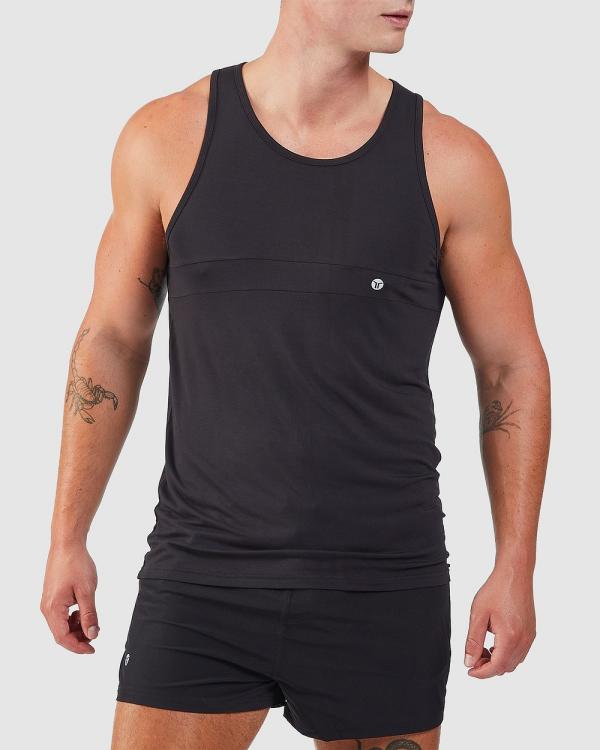 TEAMM8 - Game Bamboo Tank - Muscle Tops (Black) Game Bamboo Tank